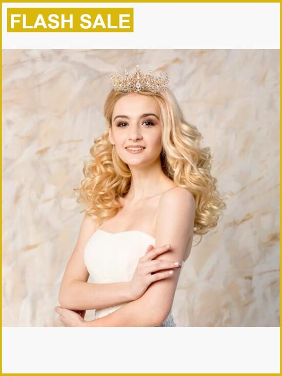 Crystal Rhinestone Queen Tiara Headband Wedding Prom Party Crown